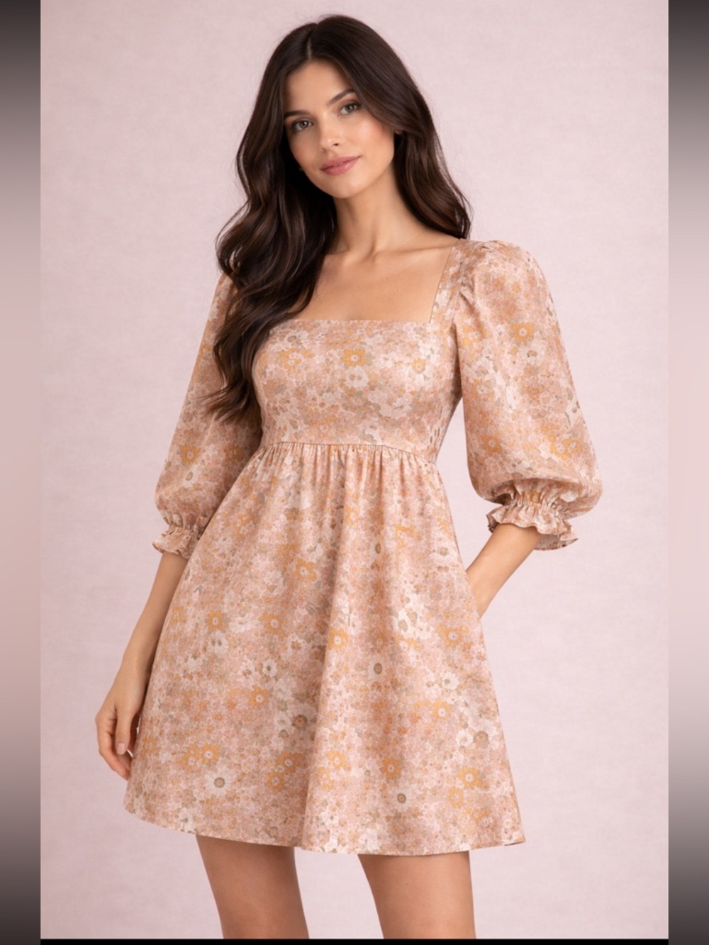Anna Grace Floral ‎ Mini Dress – Size Small